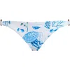 Vilebrequin Mini Brief Bikini Bottom Medusa And Shells In Blue