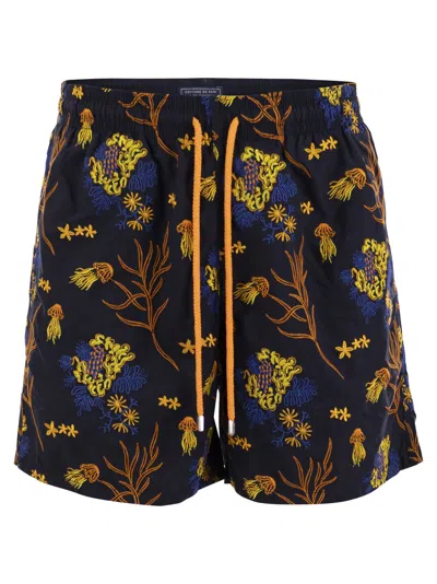 Vilebrequin Mistral - Patterned Swimming Shorts In Blue