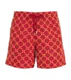 Vilebrequin Mistral Pixel Swim Shorts In Red