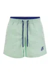 Vilebrequin Moka Beach Shorts With Contrasting Color In Blue