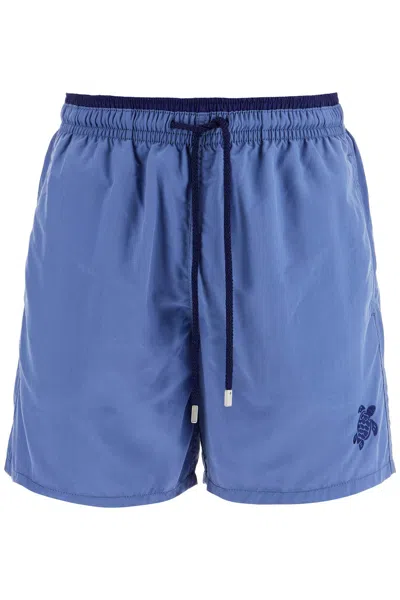 Vilebrequin Logo-embroidered Swim Shorts In Blue