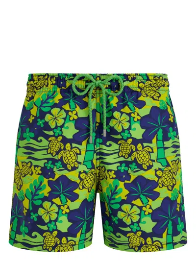 Vilebrequin Monoi Turtle Swim Shorts In Green
