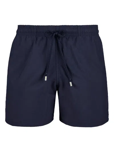 Vilebrequin Moon Logo-patch Swim Shorts In Blue