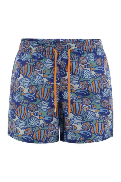 VILEBREQUIN VILEBREQUIN MOOREA - PATTERNED BEACH SHORTS