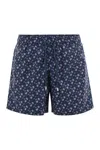 Vilebrequin Navy Blue Recycled Fabric Swimsuit In Blue