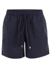 Vilebrequin Swim Shorts Midnight Elastic Waist In Black