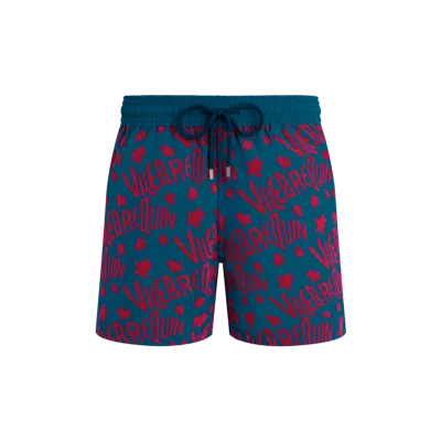 Vilebrequin Ronde Des Tortues Swim Shorts In Blue