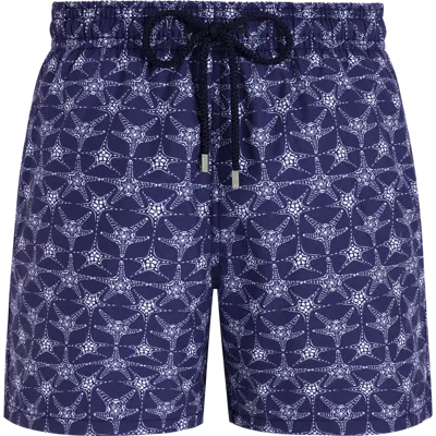 Vilebrequin Starfish-print Swim Shorts In Blue