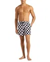 Vilebrequin Swim Shorts With Checkered Pattern In White