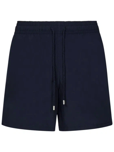 Vilebrequin Moorea Marine Blue Twill Swim Shorts