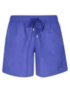 Vilebrequin Men`s Solid Color Swim Shorts In Blue