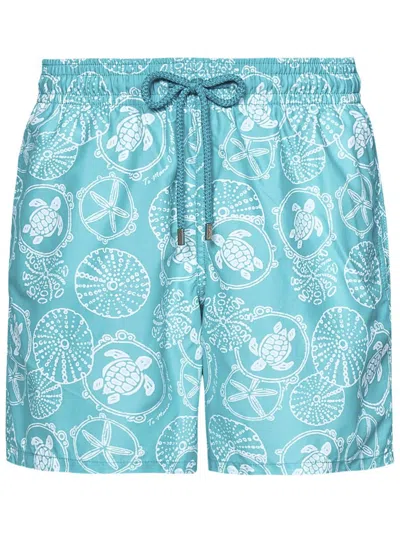 Vilebrequin Moorea Oursins Bicolores Swimsuit In Green