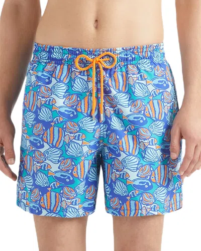 Vilebrequin Moorea Printed 5.5 Swim Trunks In Marrakech