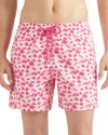 Vilebrequin Moorea Printed 5.5 Swim Trunks In Pink