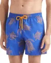 Vilebrequin Mens Marrakech Moorea Graphic-print Swim Shorts In Tortues Galuchat