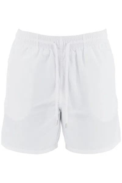 Vilebrequin Nylon Swim Shorts With Pockets And Flap In Neutral