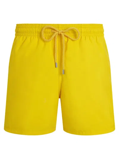 Vilebrequin Moorea - Solid-colored Beach Shorts In Yellow