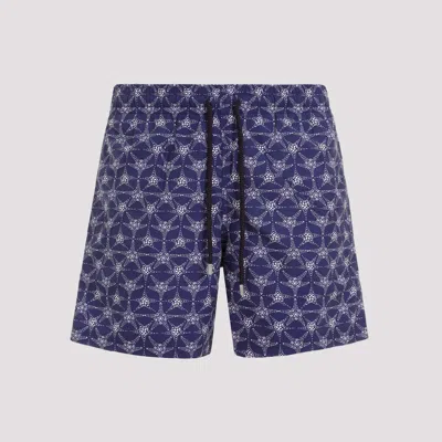 Vilebrequin Star Patterned Beach Shorts In Minuit