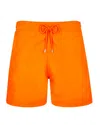 Vilebrequin Moorea Swim Short Solid Carotte In Pattern