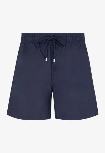 Vilebrequin Recycled Nylon Swim Shorts With Elastic Waistband In Blue