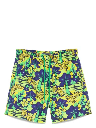 Vilebrequin Moorea Swim Shorts In Green