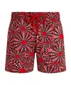 Vilebrequin Oursinades-print Swim Shorts In Red