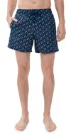 Vilebrequin Navy Blue Recycled Fabric Swimsuit In Blue
