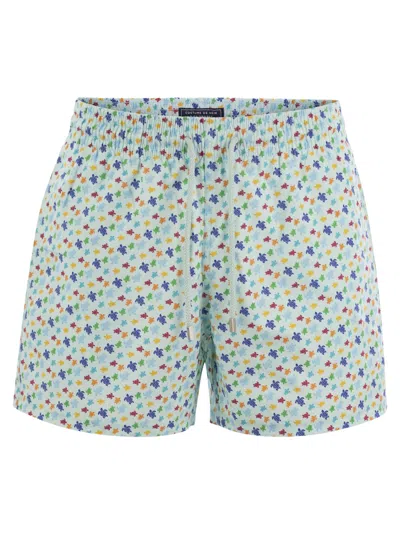 Vilebrequin Moorise - Patterned Beach Shorts In Blue