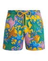 Vilebrequin Moorise Men Swim Shorts Multicolored Glowed Star In Multi