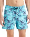 Vilebrequin Poulpes Swim Shorts In Blue Geo