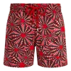 Vilebrequin Oursinades-print Swim Shorts In Red