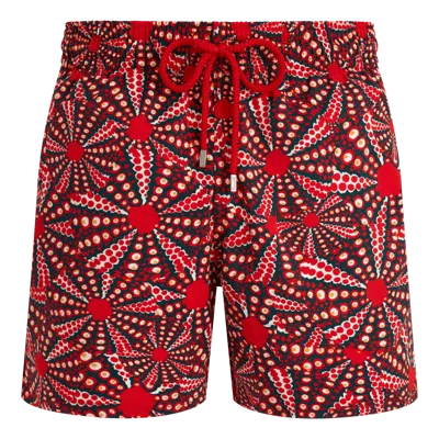 Vilebrequin Oursinades-print Swim Shorts In Red