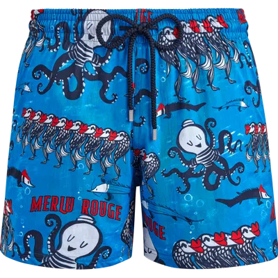 Vilebrequin Moorise Swim Short Au Merlu Rouge