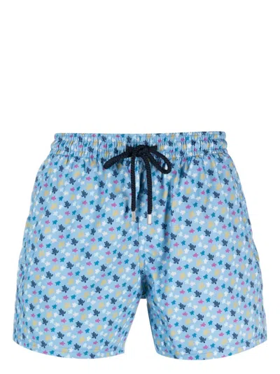 Vilebrequin Turtle-print Swim Shorts In Divin