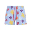 Vilebrequin Turtle Print Swim Shorts In Blue