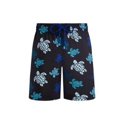 VILEBREQUIN MULTICOLOR TORTUES ULTRA-LIGHT AND PACKABLE SWIM TRUNKS