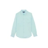 Vilebrequin Natural Dye Linen Shirt In Pacific