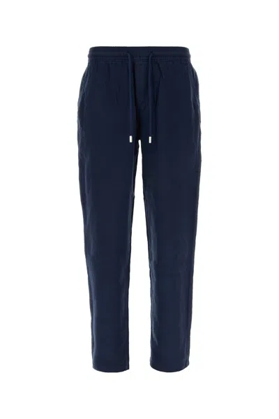 Vilebrequin Navy Blue Linen Pacha Pant