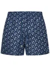 Vilebrequin Navy Blue Recycled Fabric Swimsuit In Blue