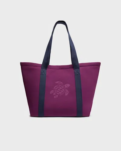 Vilebrequin Neoprene Beach Bag Solid In Purple