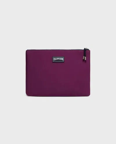 Vilebrequin Neoprene Pouch Turtle In Purple
