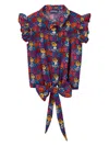 Vilebrequin Noumea Cotton Blouse In Blau