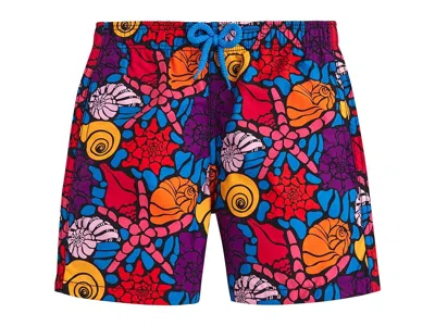 Vilebrequin Noumea Sea Shell Jim (toddler/little Kid/big Kid) Boy's Swimwear Sets Blue Marine : 12 Big Kids, Syn In Multi