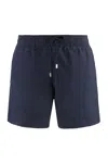 Vilebrequin Mens Noir Moorea Drawstring-waist Recycled-polyamide Swim Shorts