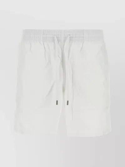 Vilebrequin Nylon Swim Shorts With Pockets And Flap In White