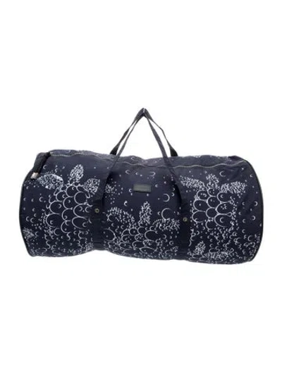 Pre-owned Vilebrequin Nylon Weekender Bag In Blue