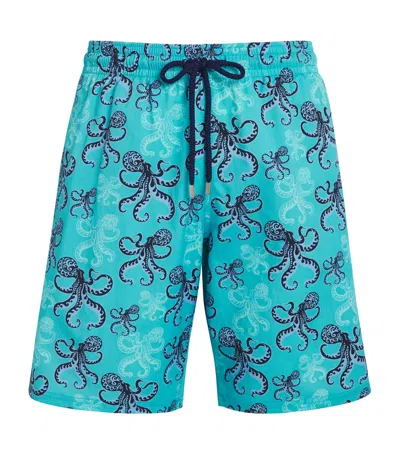 Vilebrequin Octopus Print Okorise Swim Shorts In Blue