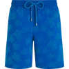 Vilebrequin Turtle Print Moorea Swim Shorts In Blue