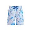 Vilebrequin Stretch Short Swim Shorts Medusa And Shells In Multi