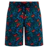 Vilebrequin Tropical Flower Stretch Swim Trunks In Blue